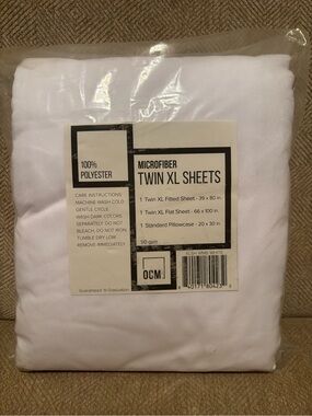 Twin XL 3-piece microfiber sheet set - NWT - #3